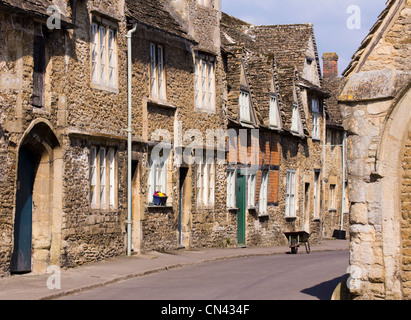 Lacock Village Cottages Wiltshire England