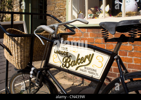 Lacock Village Bakery  Wiltshire England Stock Photo