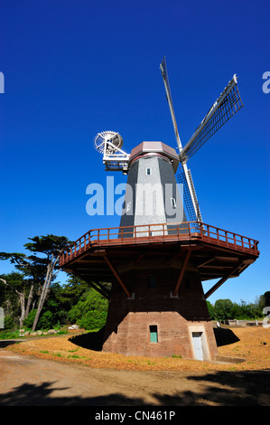 Murphy Windwill at Golden Gate Park, San Francisco CA Stock Photo