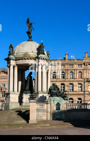 England Merseyside Liverpool, Derby square Victoria monument Stock Photo