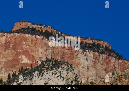 United States, Utah, Zion National Park, view from state road number 9, area of Springdale Stock Photo