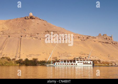 Egypt - Nile near Aswan, landscape, Egypt Stock Photo