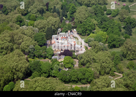 aerial view of the Ranger's Lodge & Ranger's Cottage in Hyde Park, London Stock Photo