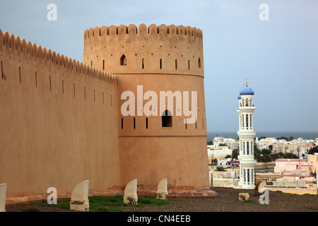 Fort Sinesilas in Sur, Oman Stock Photo
