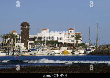 Spain, Canary islands, Fuerteventura island, little harbour of Costa de Antigua on west coast of island Stock Photo