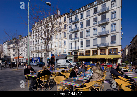 France, Rhone, Lyon, the Presqu'ile (peninsula), Place Carnot (Carnot square) Stock Photo