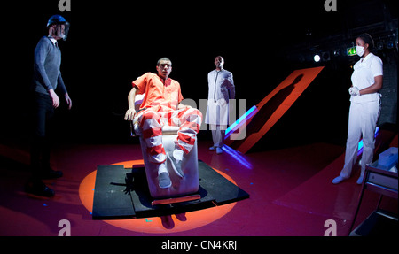 Anthony Burgess' 'A Clockwork Orange' performed at the Theatre Royal, Stratford East. Stock Photo