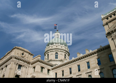 The Indiana State Capitol building in Indianapolis Stock Photo