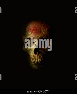 Scary Grinning Skull Stock Photo