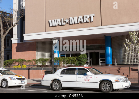 The Walmart store in White Plains, New York.  This location closed in 2018. Stock Photo