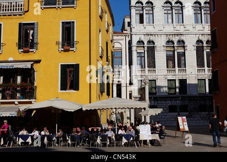 Italy, Venetia, Venice, listed as World Heritage by UNESCO, San Marco district, Campo San Stefano, Campo San Anzolo Stock Photo