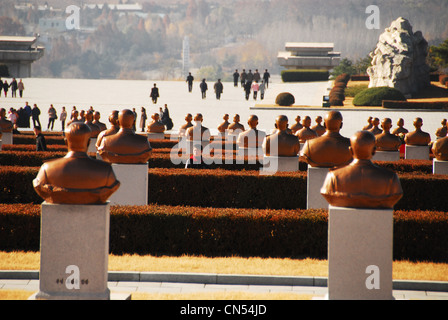 North Korea, Pyongyang, martyrs' cemetery Stock Photo