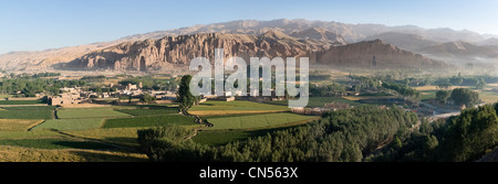 Afghanistan, Bamiyan province, Bamiyan, cultural landscape and archeological remains of the Bamiyan valley listed as World Stock Photo