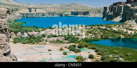 Afghanistan, Bamyian province, Band-e Amir, Band-e Panir lake Stock Photo