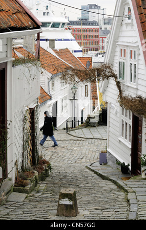 Norway, Rogaland County, Stavanger, old town Stock Photo