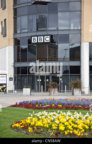 The BBC building and Open Centre at Chapel St, Queens Gardens, Hull Stock Photo