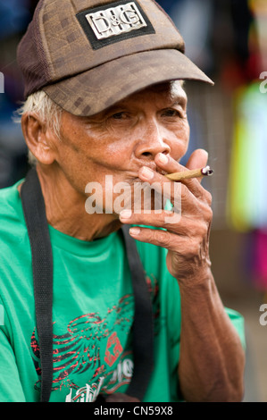 Man in Carbon Market, downtown cebu city philippines Stock Photo