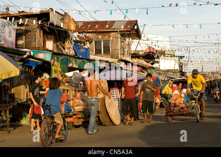 street scene, Carbon Market, downtown cebu city philippines Stock Photo