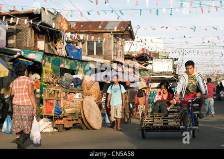 street scene, Carbon Market, downtown cebu city philippines Stock Photo