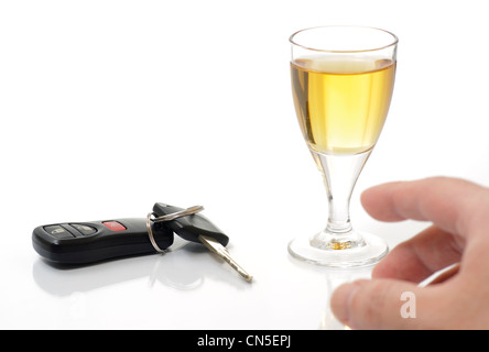 Abstract don't drink and drive Stock Photo
