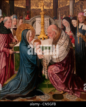 The Presentation of Jesus in the Temple by MASTER OF ST SÉVERIN Active in Cologne between 1480 and 1515 to 1520 German Germany Stock Photo