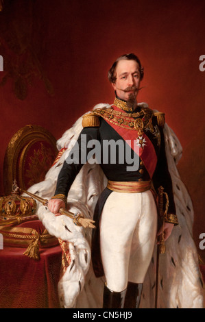 Portrait of  Empereur of France Napoleon III 1808-1873 by Franz Xavier Winterhalter  German 1855 Stock Photo