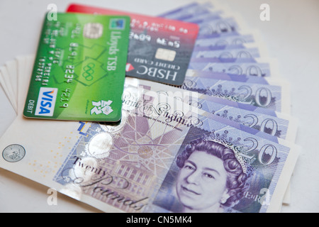 pound twenty notes alamy card cash lloyds bank cards two