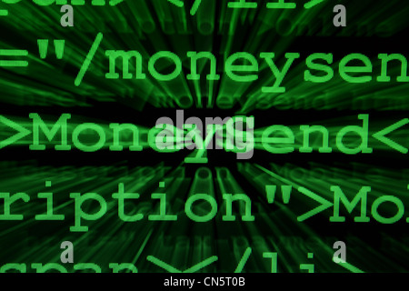 Binary data Stock Photo