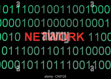 Binary data Stock Photo