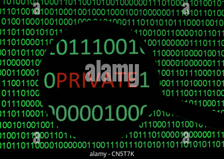Binary data Stock Photo