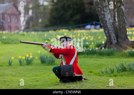 A re-enactment of a Jacobite battle Stock Photo