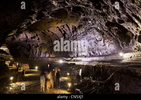 South Korea, Jeju Province, lava tube forming Manjanggul cave Stock Photo