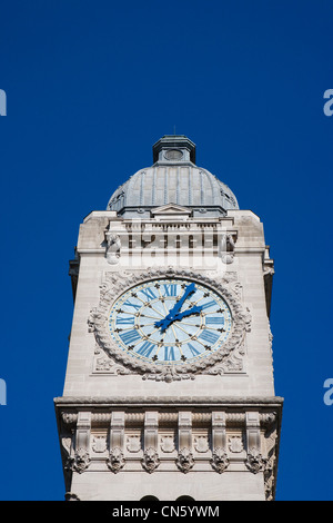 France, Paris, Gare de Lyon clock Stock Photo