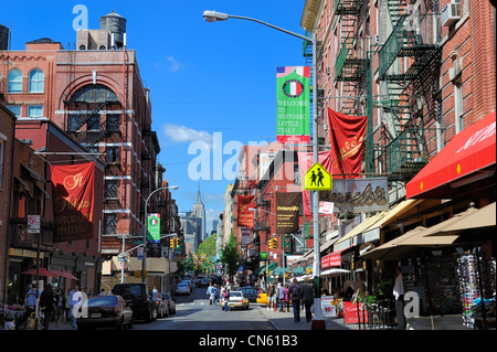 Little Italy Mulberry Street Manhattan New York, New York, USA Stock ...