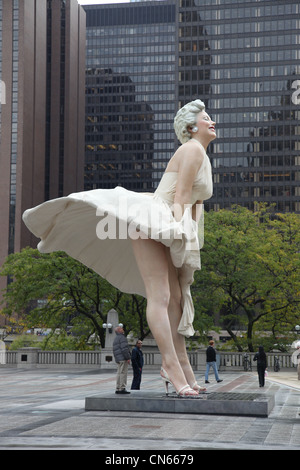 Statue of Marilyn Monroe in Chicago, Illinois USA usa united states