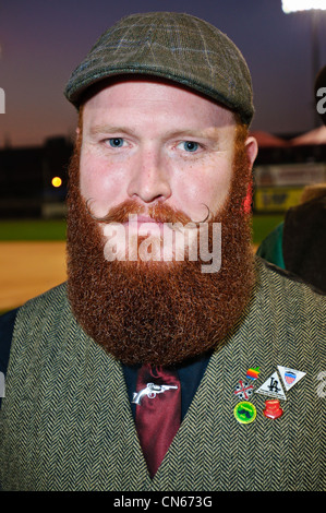 Contestant in the National Beard and Moustache Championships, in Lancaster, PA. October 8, 2011. Stock Photo