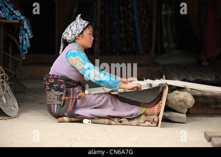 Nepali rural Tamang woman Nepal Stock Photo