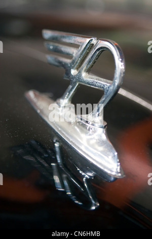 Flying A Winged car mascot of AUSTIN a former British car manufacturer. Stock Photo