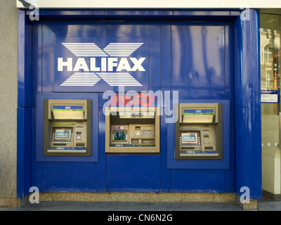 Halifax Building Society cash machines Stock Photo