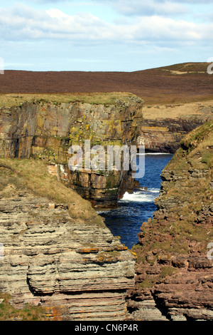 Cliffs on Orkney, UK Stock Photo