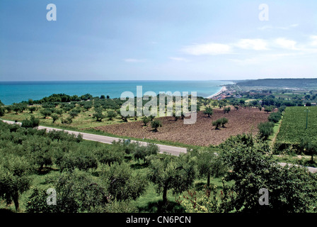Europe Italy Abruzzo Province of Chieti Fossacesia  the coast Stock Photo