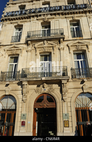 Hotel L'Orque Bleue Sete Languedoc France Mediterranean port city known for canals and 19th century architecture Stock Photo