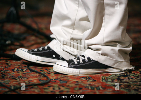 canvas sneakers Stock Photo