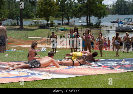 Bud Light Slip and Slide Stock Photo