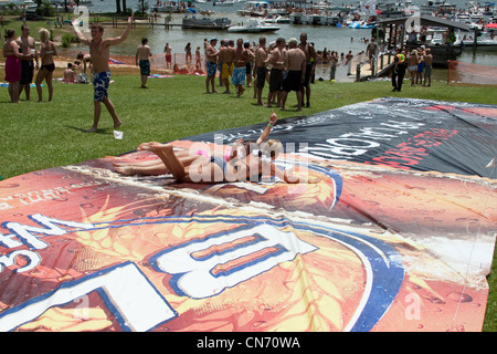 Bud Light Slip and Slide Stock Photo