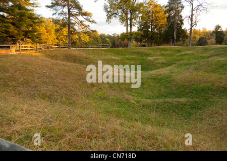 The Crater at Petersburg National Battlefield Eastern Front in Virginia Stock Photo
