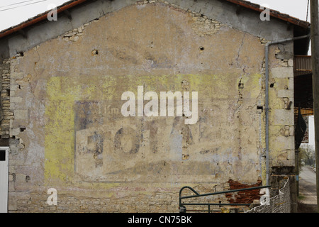 Ghost adverts in France Stock Photo