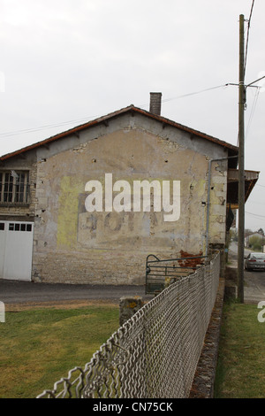 Ghost adverts in France Stock Photo