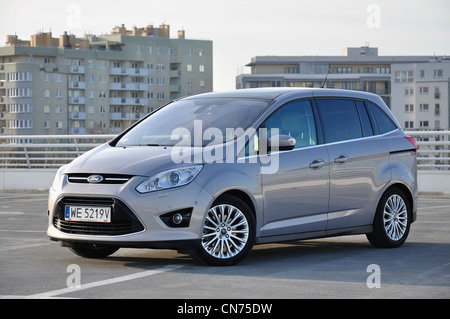 Ford Grand C-MAX - MY 2011 - Popular German compact-sized multi purpose vehicle (segment I) - on parking Stock Photo