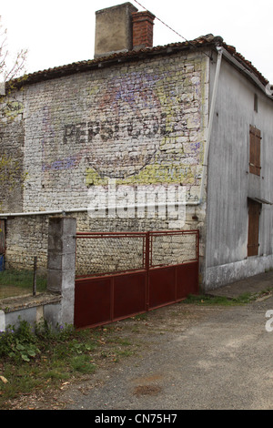 Ghost adverts in France Stock Photo